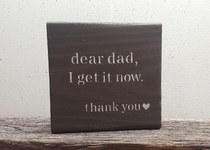 Wedding Gift for Dad, Dear Dad I Get It Now Wedding A Rustic Feeling 