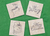 Snowman Natural Stone Coasters
