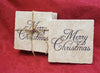 Christmas Coasters, Christmas Gifts, Merry Christmas Holiday Decor A Rustic Feeling
