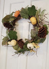 Pumpkin Wreath, Fall Front Door Wreath, Fall Wreath Fall Decor A Rustic Feeling