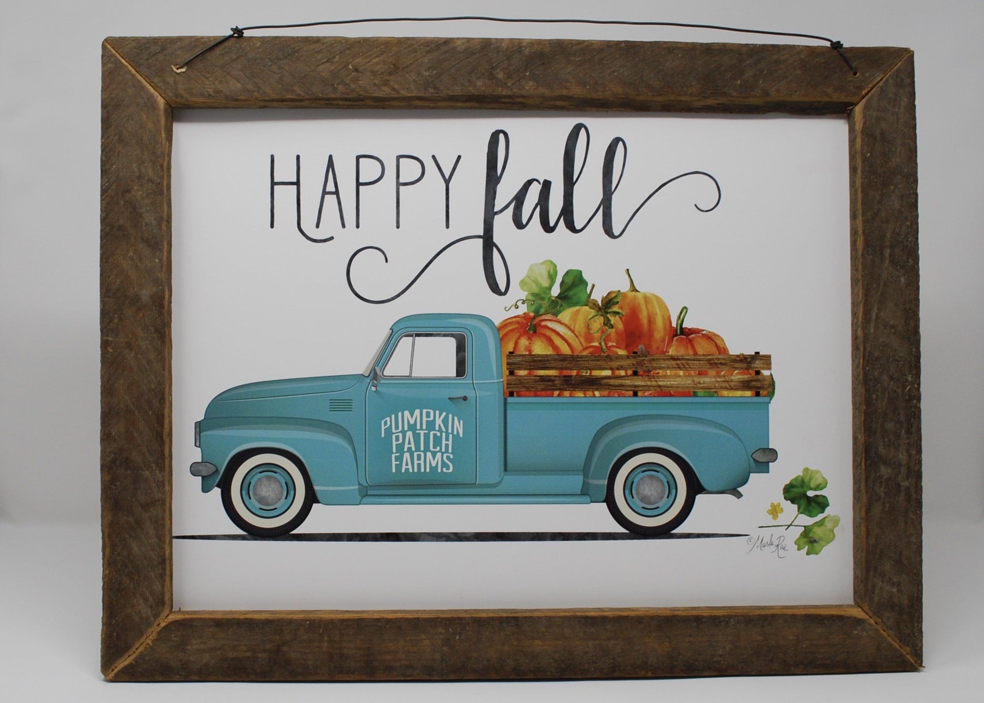 Vintage Truck Pumpkin Fall Decor - A Rustic Feeling