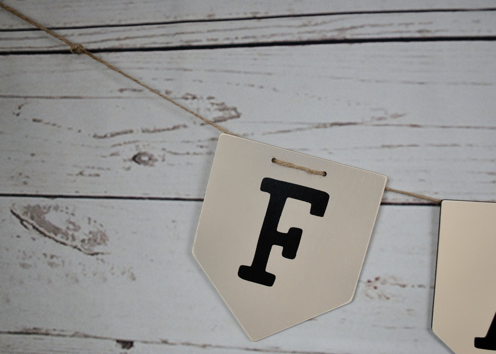 Farmhouse Decor, Farm Wood Garland - A Rustic Feeling