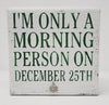 Funny Christmas Sign, Funny Coffee Sign, Coworker Gift - A Rustic Feeling