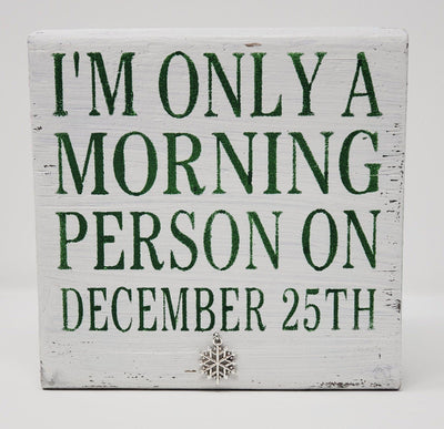 Funny Christmas Sign, Funny Coffee Sign, Coworker Gift - A Rustic Feeling