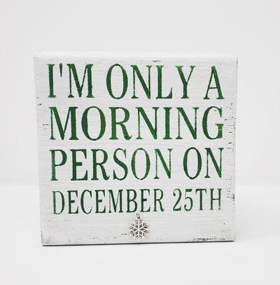 Funny Christmas Sign, Funny Coffee Sign, Coworker Gift - A Rustic Feeling
