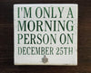 Funny Christmas Sign, Funny Coffee Sign, Coworker Gift - A Rustic Feeling