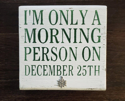 Funny Christmas Sign, Funny Coffee Sign, Coworker Gift - A Rustic Feeling