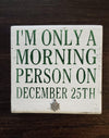 Funny Christmas Sign, Funny Coffee Sign, Coworker Gift - A Rustic Feeling