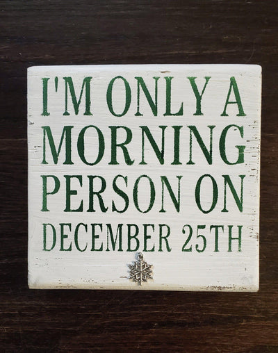 Funny Christmas Sign, Funny Coffee Sign, Coworker Gift - A Rustic Feeling