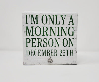 Funny Christmas Sign, Funny Coffee Sign, Coworker Gift - A Rustic Feeling