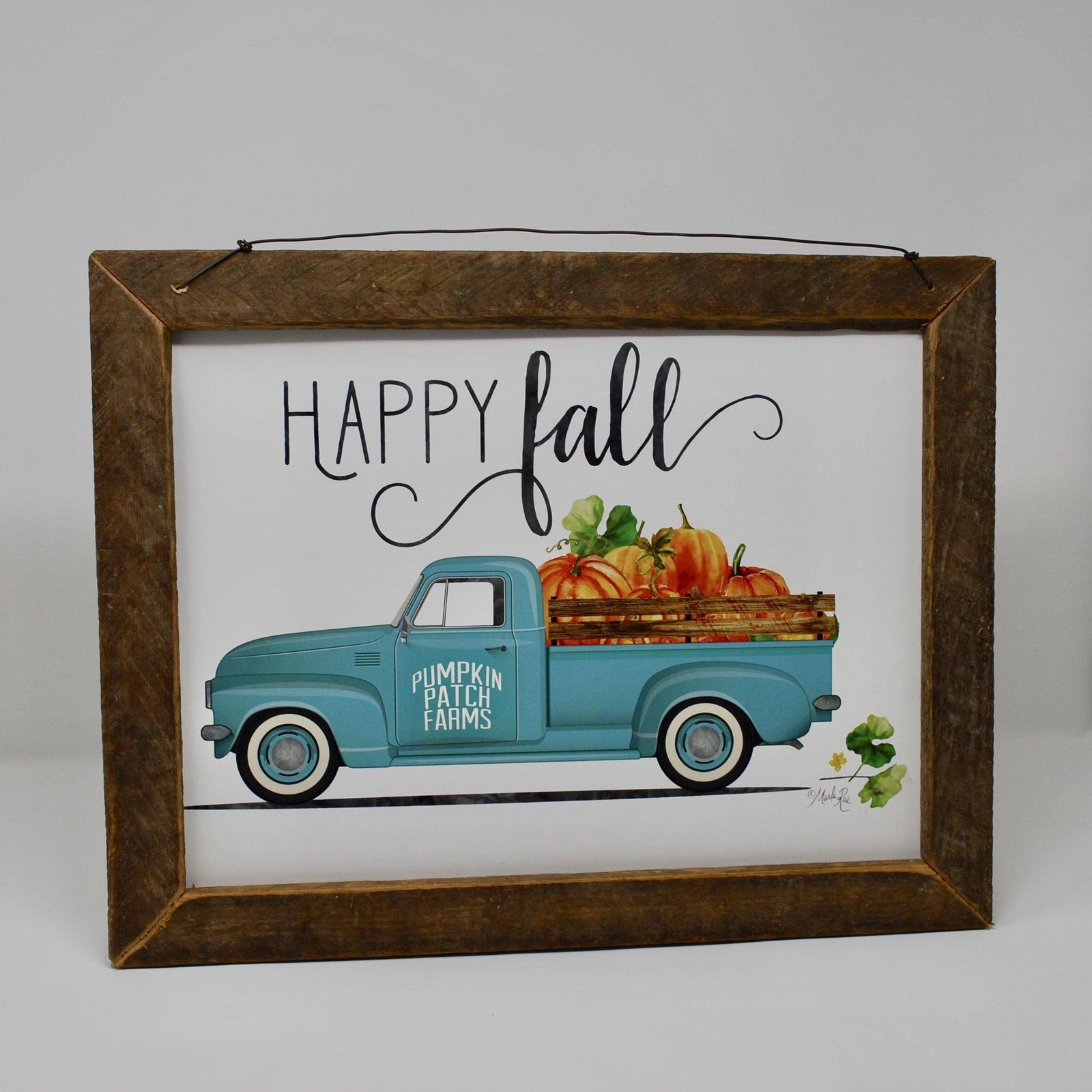 Vintage Truck Pumpkin Fall Decor - A Rustic Feeling