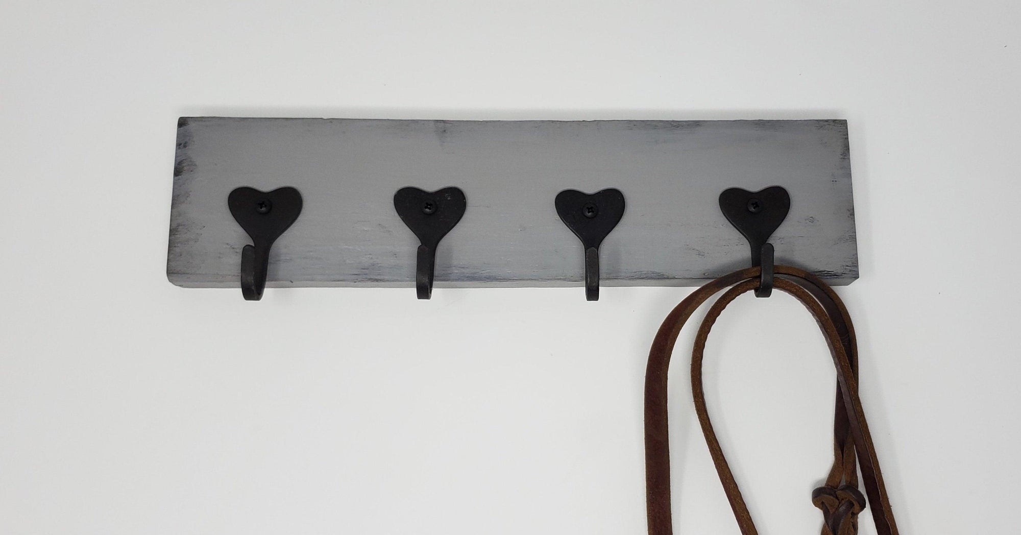 Key Rack, Mask Holder, Key Holders, Heart Decor - A Rustic Feeling