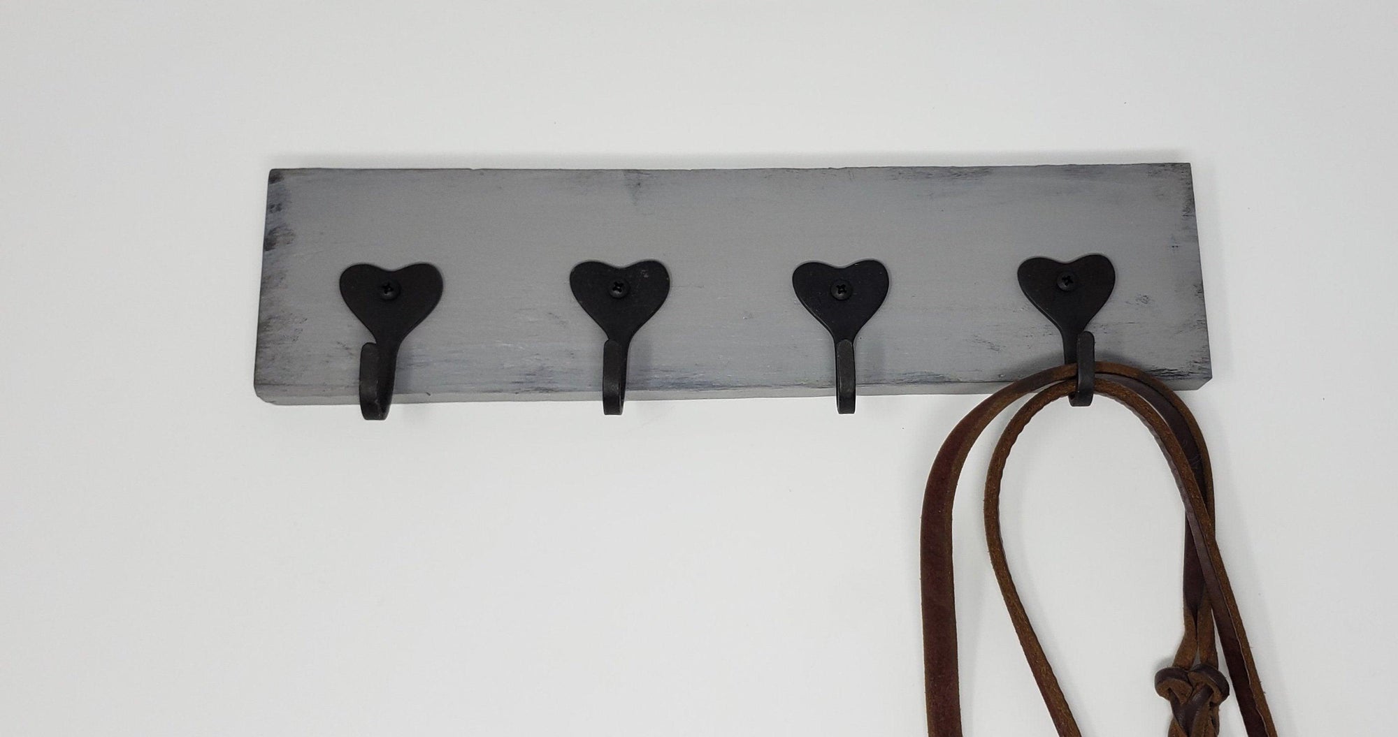 Key Rack, Mask Holder, Key Holders, Heart Decor - A Rustic Feeling