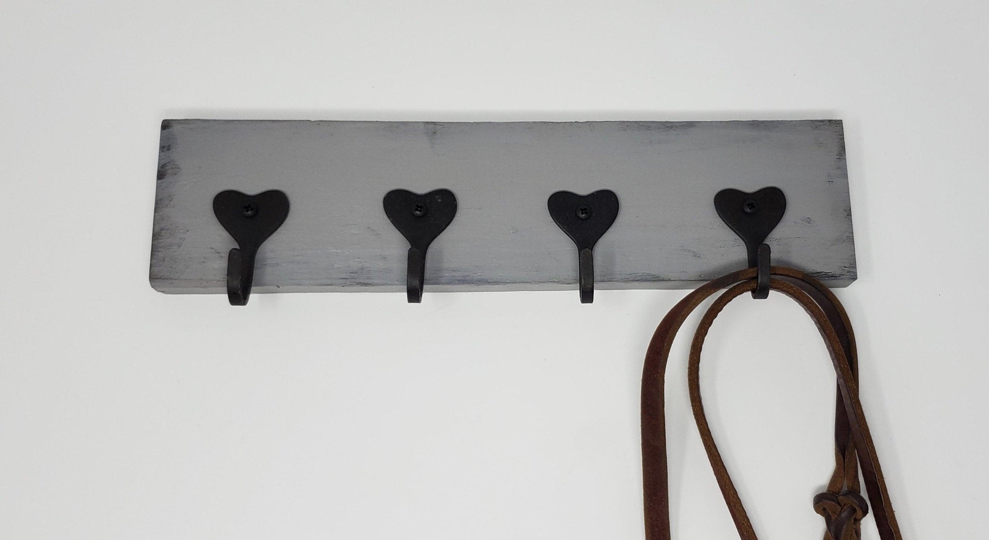 Key Rack, Mask Holder, Key Holders, Heart Decor - A Rustic Feeling