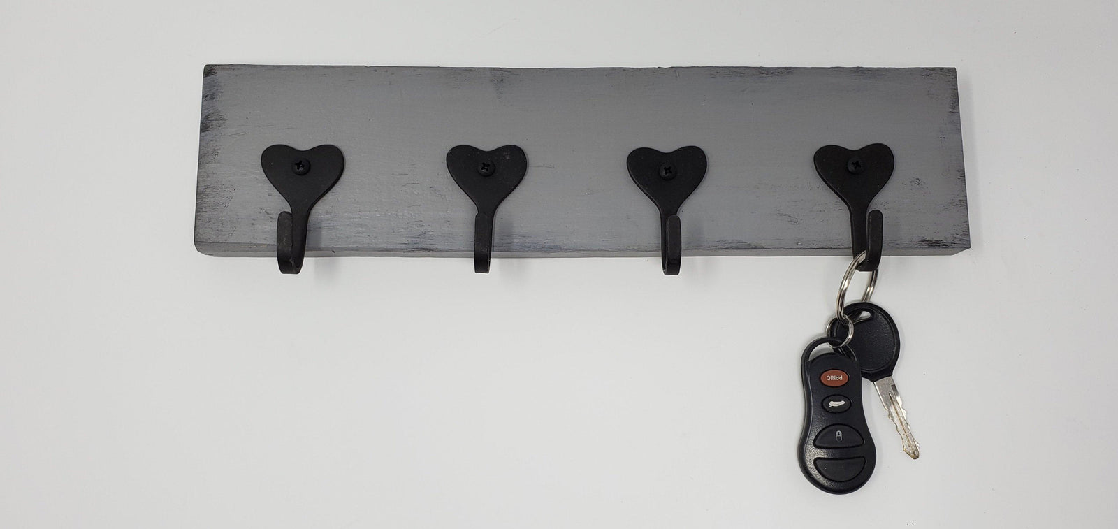 Key Rack, Mask Holder, Key Holders, Heart Decor - A Rustic Feeling