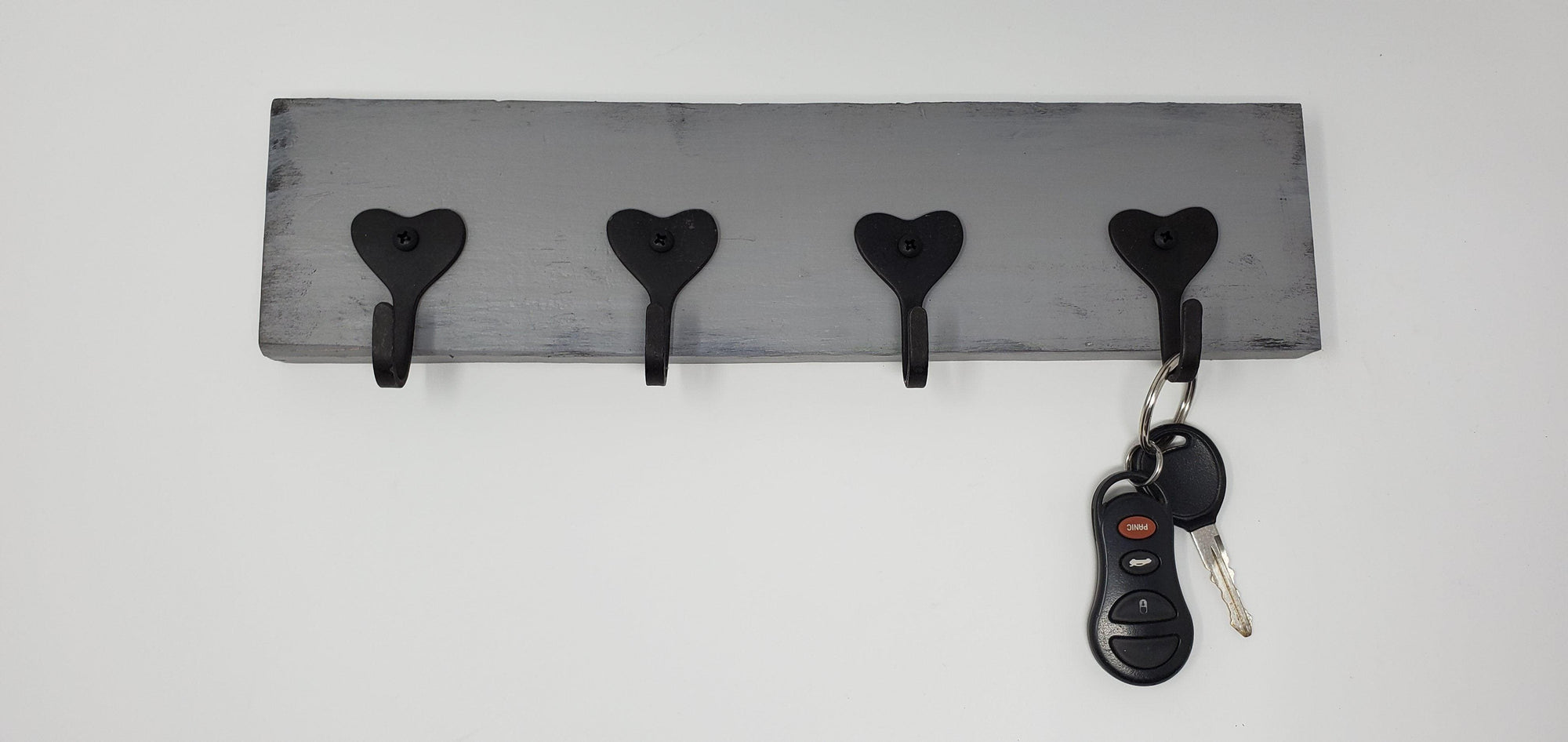 Key Rack, Mask Holder, Key Holders, Heart Decor - A Rustic Feeling