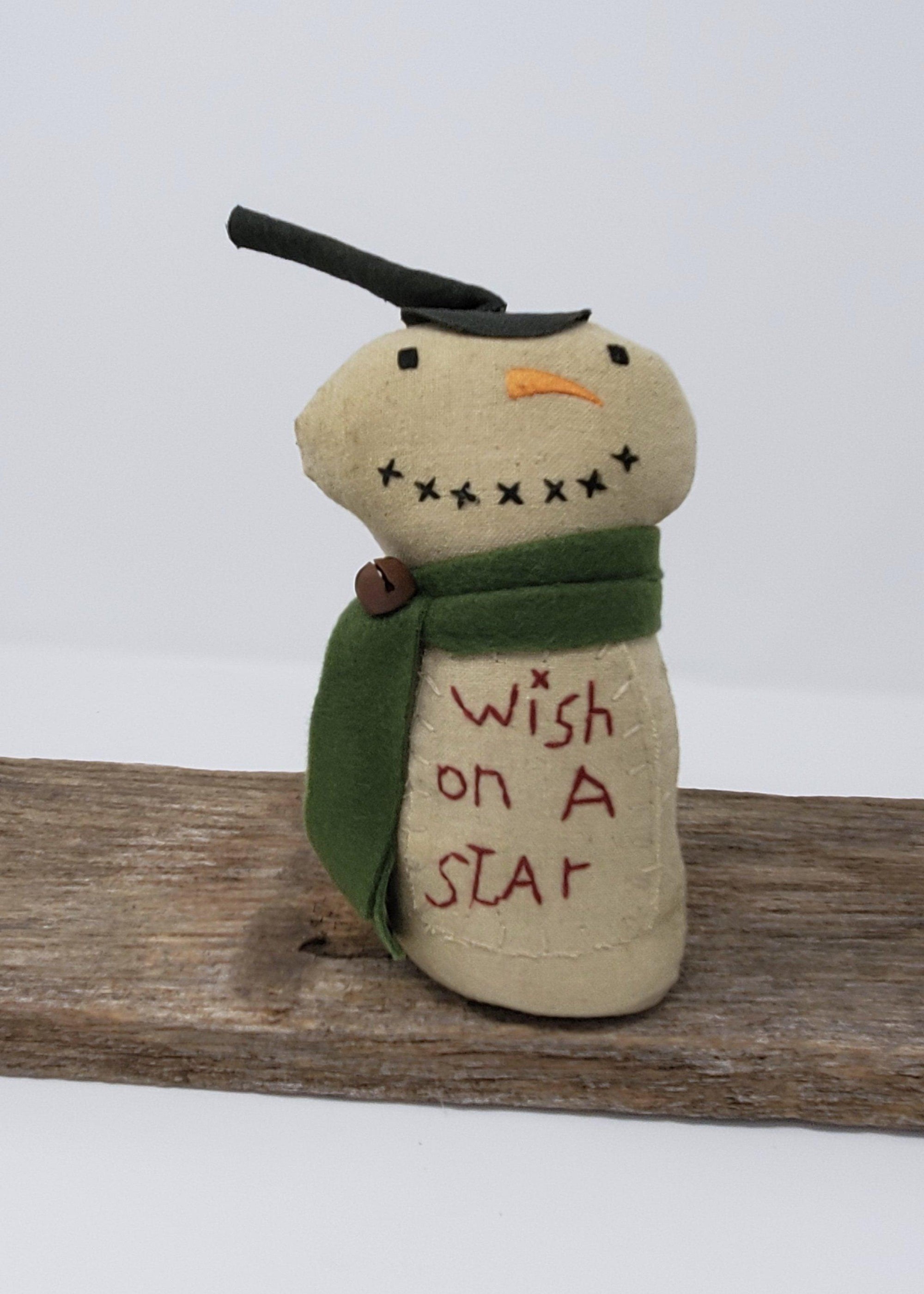 Primitive Snowman with Top Hat - A Rustic Feeling