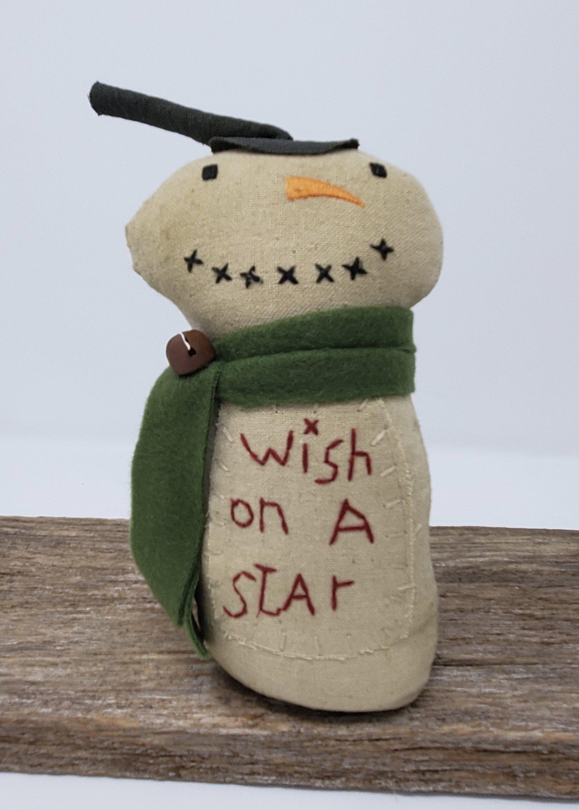 Primitive Snowman with Top Hat - A Rustic Feeling