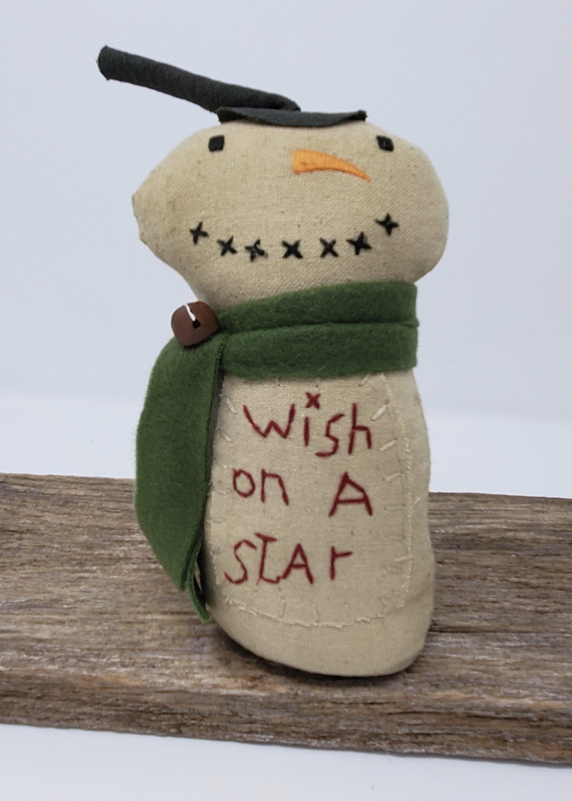 Primitive Snowman with Top Hat - A Rustic Feeling