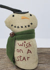 Primitive Snowman with Top Hat - A Rustic Feeling