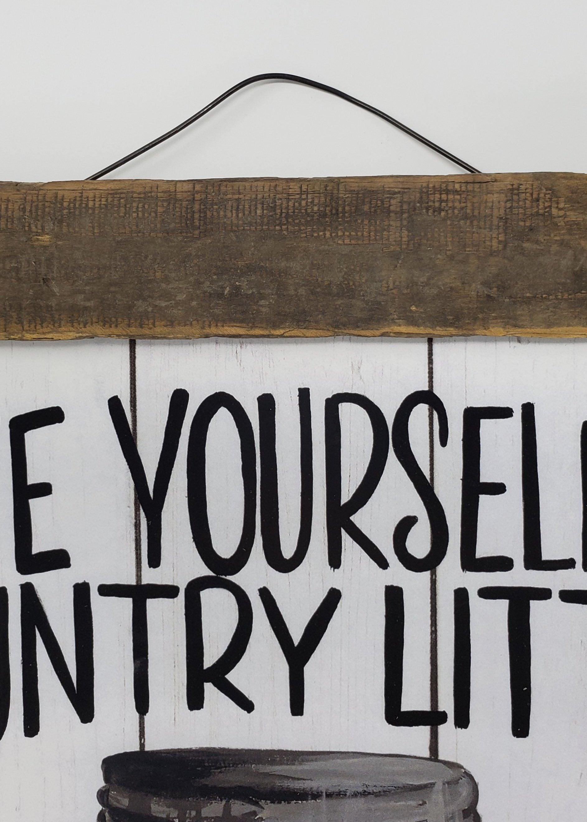 Mason Jar Christmas Rustic Sign - A Rustic Feeling