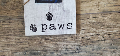 Paw Print Picture Frame Pet Decor A Rustic Feeling