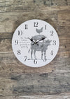 Farmhouse Clock with Farm Animals - A Rustic Feeling