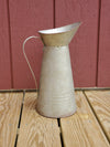Vintage Galvanized Pitcher - A Rustic Feeling