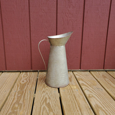 Vintage Galvanized Pitcher - A Rustic Feeling