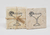 Drink Coasters, Margarita, Stone Coasters, Bachelorette Gift Beach A Rustic Feeling
