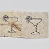 Drink Coasters, Margarita, Stone Coasters, Bachelorette Gift Beach A Rustic Feeling