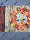 Fall Front Porch Welcome Mat - A Rustic Feeling