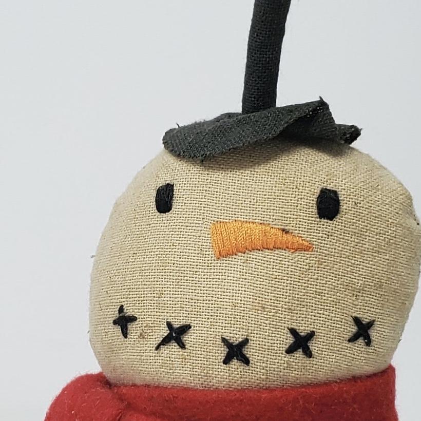 Primitive Snowman with Merry Christmas - A Rustic Feeling
