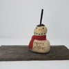 Primitive Snowman with Merry Christmas - A Rustic Feeling