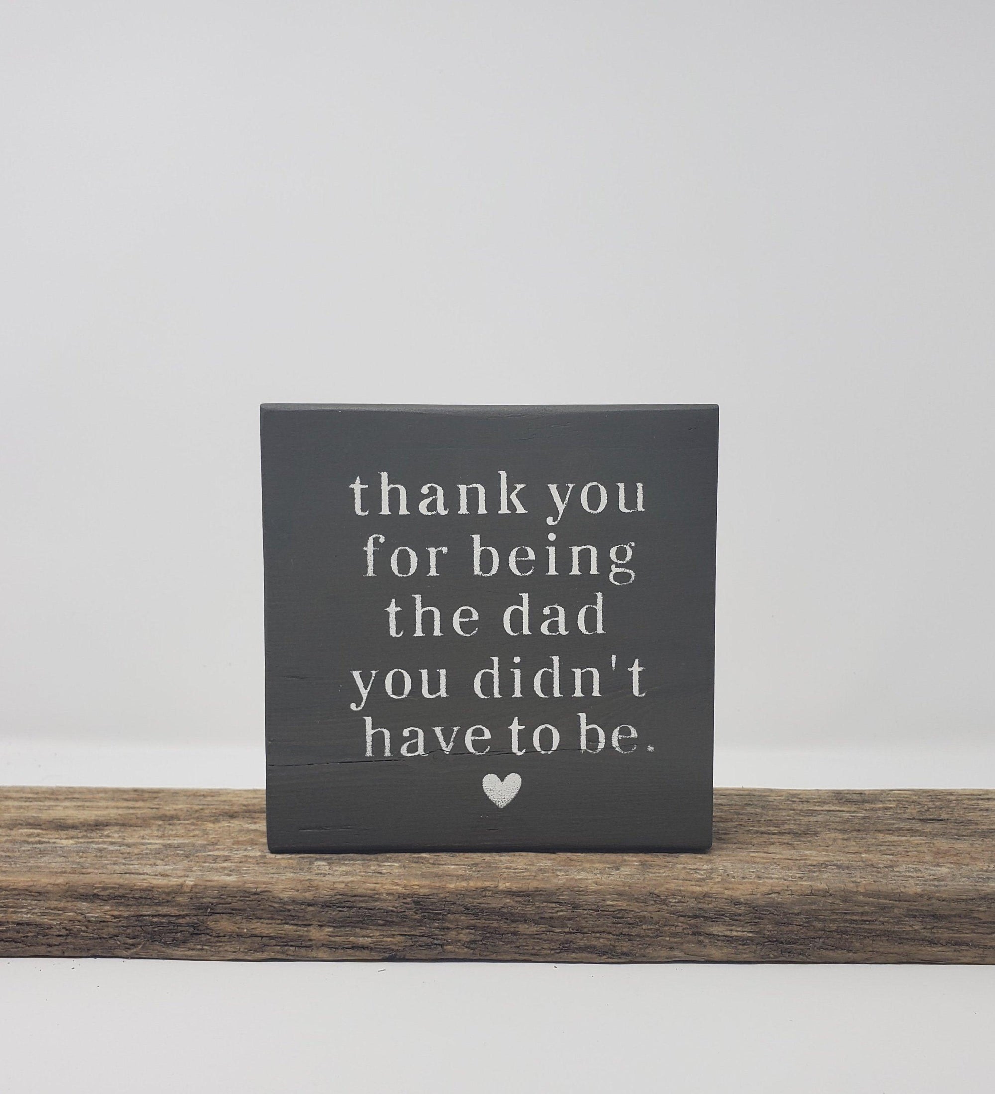 Stepdad Father's Day Gift, Gift for Stepdad, Stepfather Gift - A Rustic Feeling