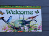 Spring Front Porch Welcome Mat - A Rustic Feeling