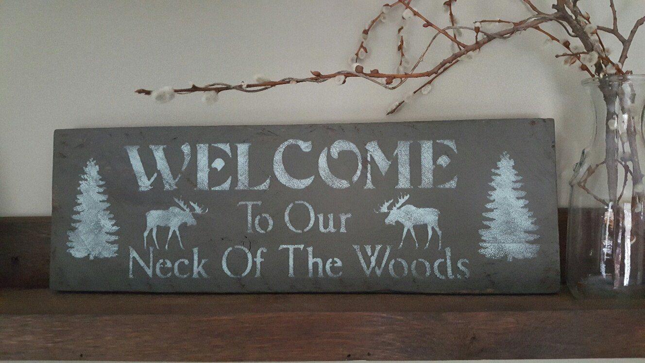 Moose Welcome Sign - A Rustic Feeling