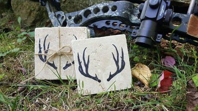 Natural Stone Antler Coasters - A Rustic Feeling
