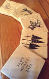 Rustic Gifts, Woodland Cabin Coasters - A Rustic Feeling