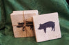 Natural Stone Pig Coasters - A Rustic Feeling