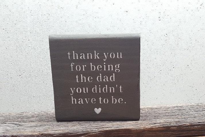 Step Dad Gifts, Step Dad Wedding Gift - A Rustic Feeling