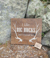 I Like Big Bucks Cabin Sign Fathers Day ARusticFeeling