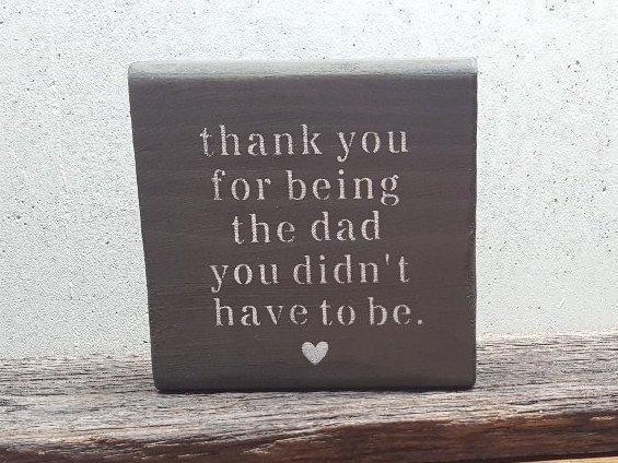 Step Dad Gifts, Step Dad Wedding Gift - A Rustic Feeling