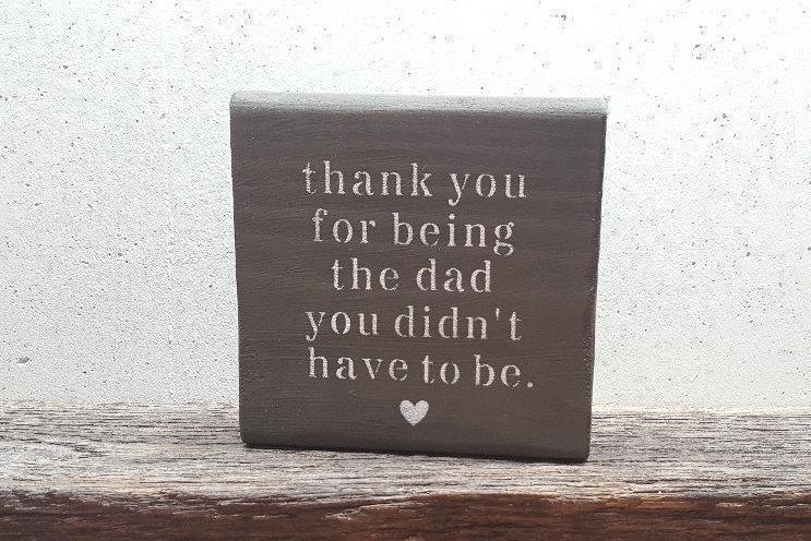 Step Dad Gifts, Step Dad Wedding Gift - A Rustic Feeling