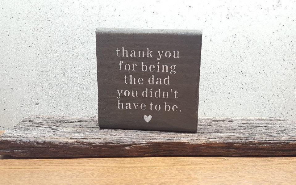 Step Dad Gifts, Step Dad Wedding Gift - A Rustic Feeling