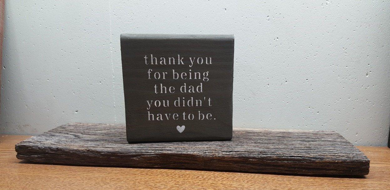 Step Dad Gifts, Step Dad Wedding Gift - A Rustic Feeling