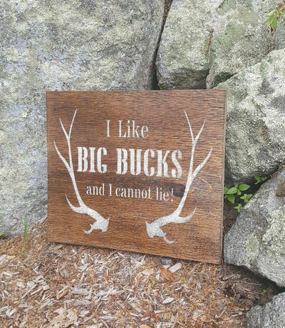 I Like Big Bucks Cabin Sign Fathers Day ARusticFeeling